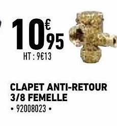 clapet anti-retour 3-8 femelle