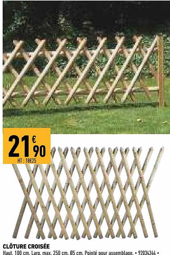 clôture croisée