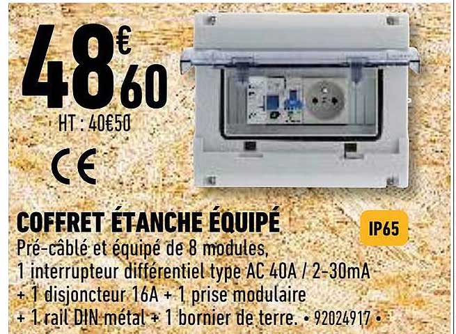 coffret étache équipé