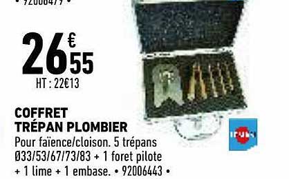 coffret trépan plombier