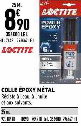 colle époxy métal loctite