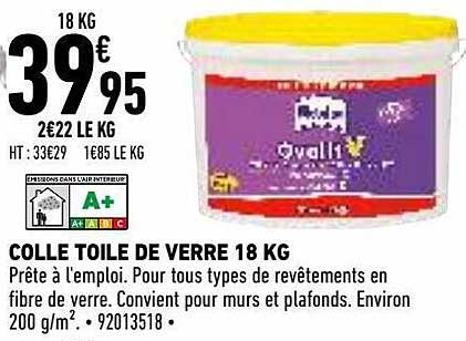 Colle Toile De Verre 18 Kg