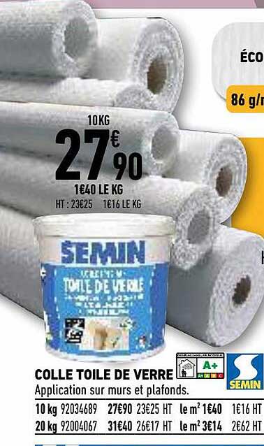 colle toile de verre semin