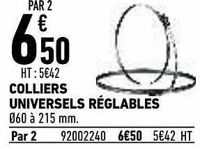 colliers universels réglables