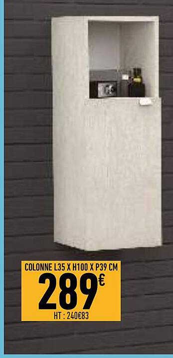 colonne l35 x h100 x p39 cm