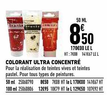 colorant ultra concentré