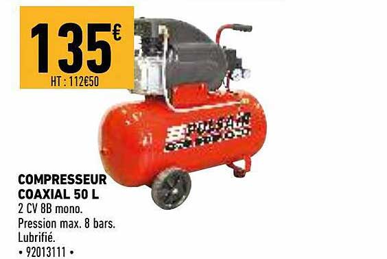 compresseur coaxial 50 l