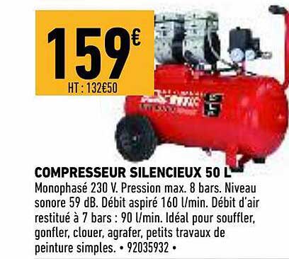 Compresseur Silencieux 50 L