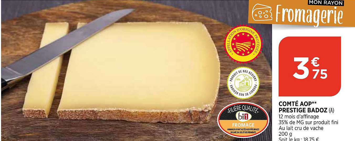 Comté Aop Prestige Badoz