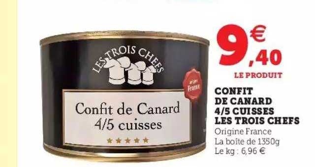 confit de canar 4-5 cuisses les trois chefs