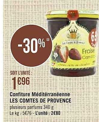 confiture méditerranéenne les comtes de provence