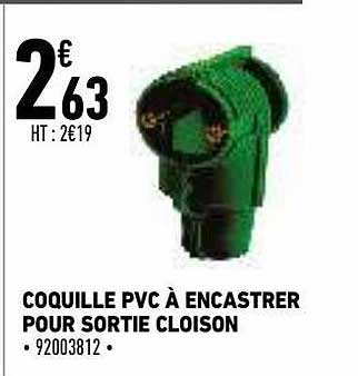 Coquille Pvc à Encastrer Pour Sortie Cloison
