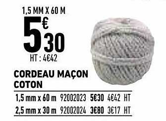 Cordeau Maçon Coton