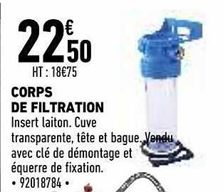 Corps De Filtration