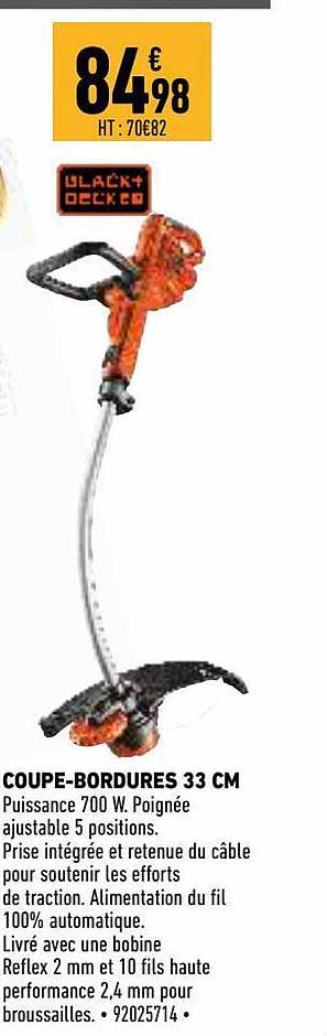 coupe-bordures 33 cm