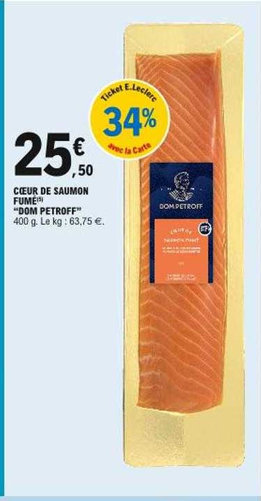 cœur de saumon fumé "dom petroff"
