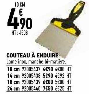 couteau à enduire