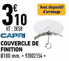 couvercle de finition capri