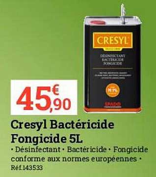 cresyl bactéricide fongicide 5l