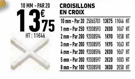 croisillons en croix