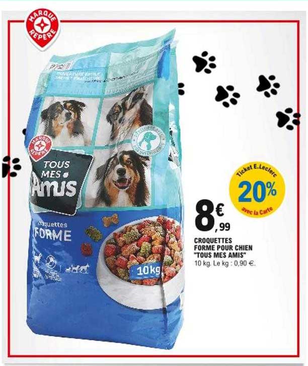 croquettes forme pour chien "tous mes amis"