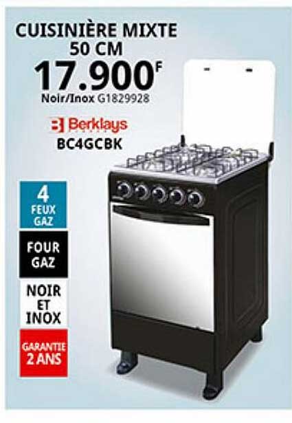 Cuisinière Mixte 50 Cm Berklays