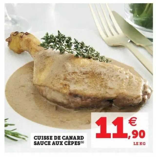 Cuisse De Canard Sauce Aux Cèpes