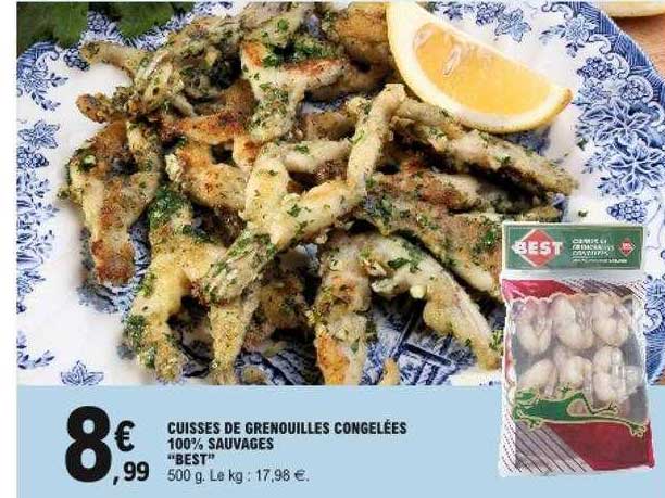 cuisses de grenouilles congelées 100% sauvages "best"