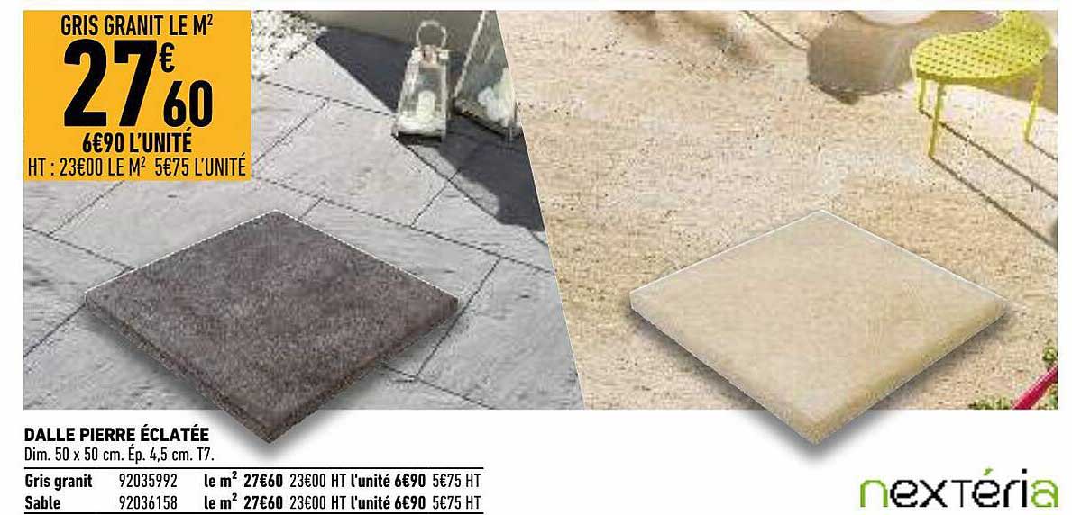 dalle pierre éclatée