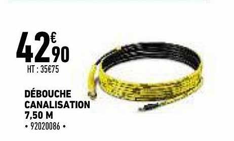 débouche canalisation 7,50 m