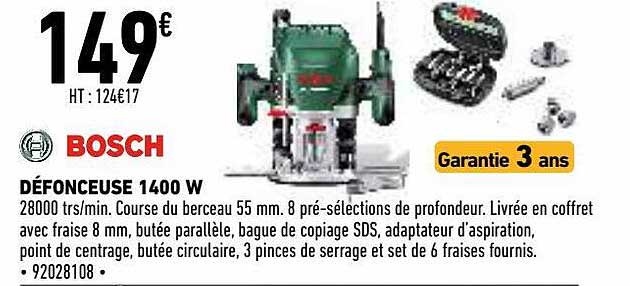 Défonceuse 1400 W Bosch