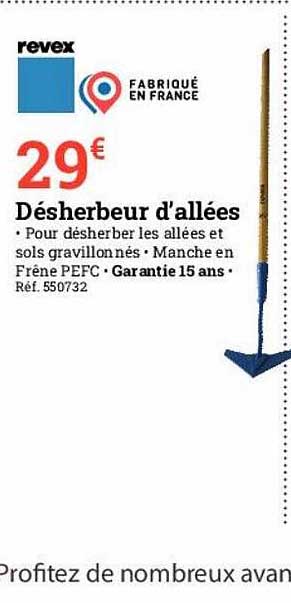 désherbeur d'allées revex