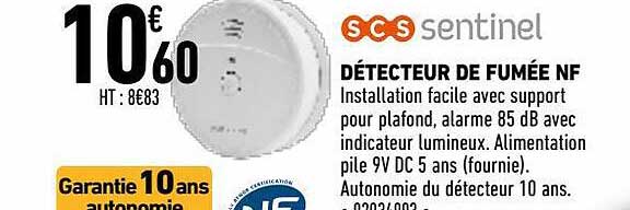 Détecteur De Fumée Nf Scs Sentinel