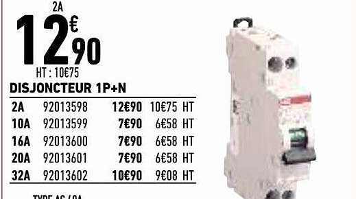 disjoncteur 1p+n
