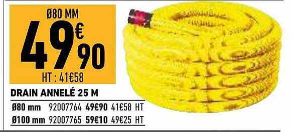 drain annelé 25 m