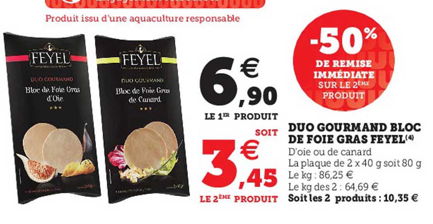 Duo Gourmand Bloc De Foie Gras Feyel