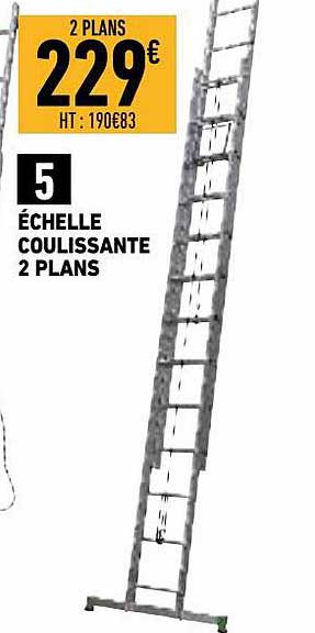 échelle coulissante 2 plans