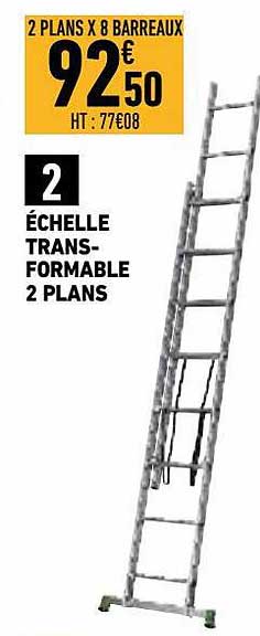 échelle transformable 2 plans