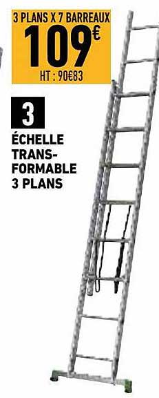 échelle transformable 3 plans