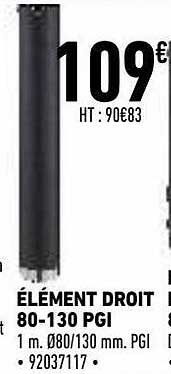 élément droit 80-130 pgi