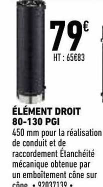élément droit 80-130 pgi