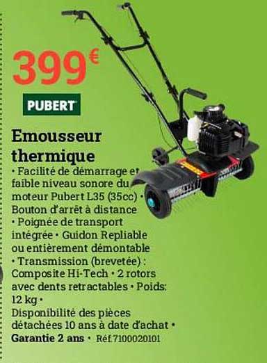 Emousseur Thermique Pubert