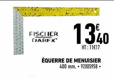équerre de menuisier fischer darex