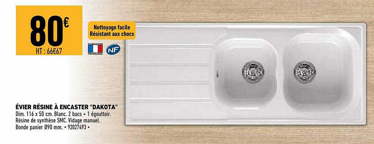 évier Résine à Encastrer "dakota"