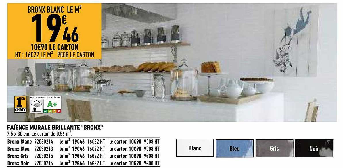 Faïence Murale Brillante "bronx"