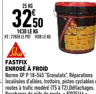 fastfix enrobé à froid sika