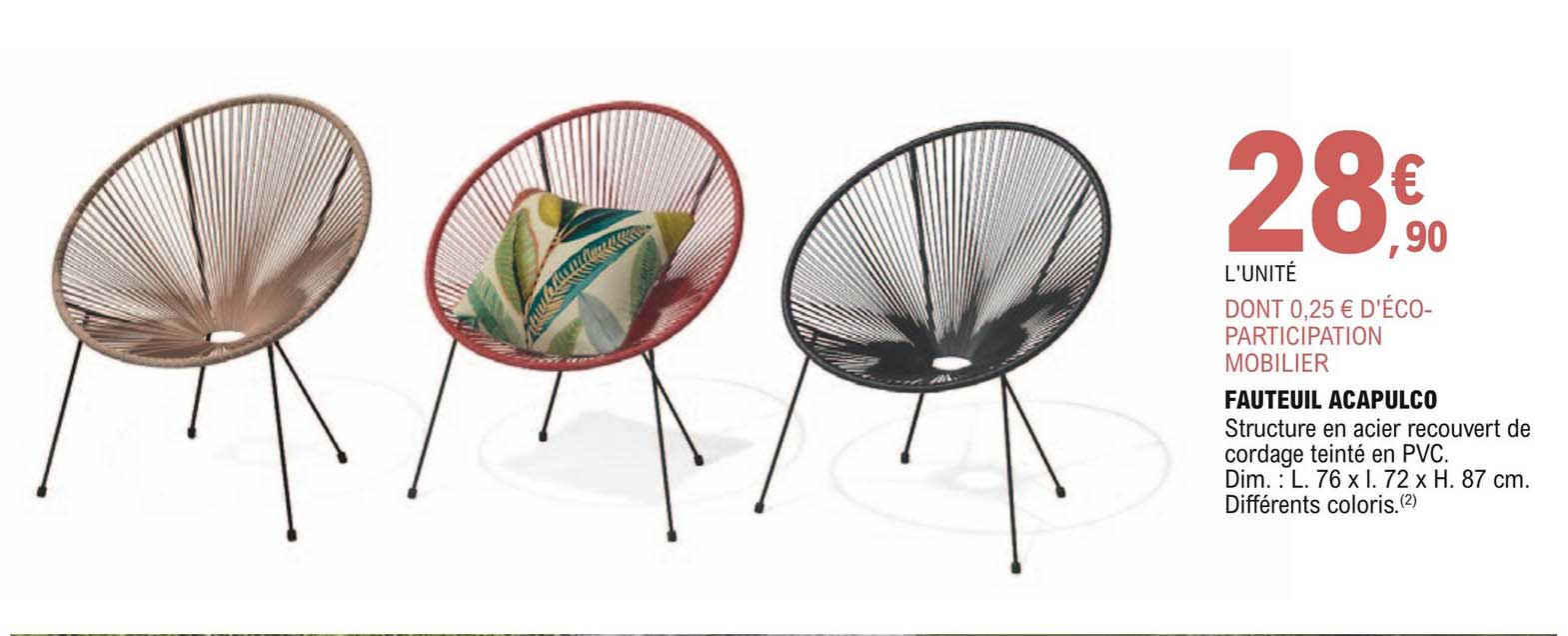fauteuil acapulco