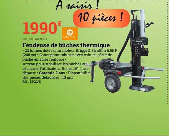 fendeuse de b^ches thermique
