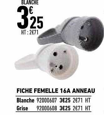 fiche femelle 16a anneau