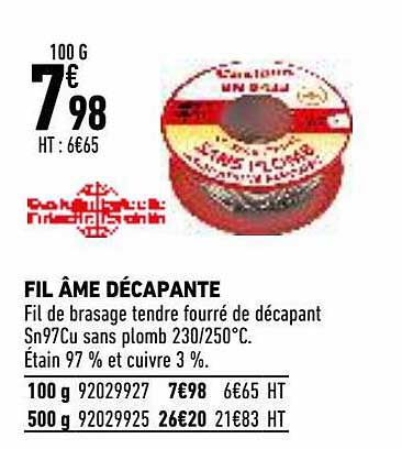 fil âme décapante